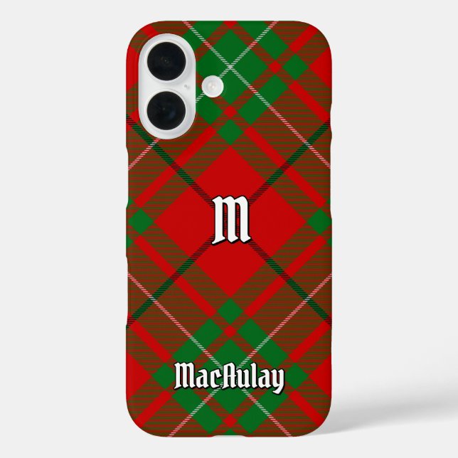 Clan MacAulay Tartan Case-Mate iPhone Case (Back)