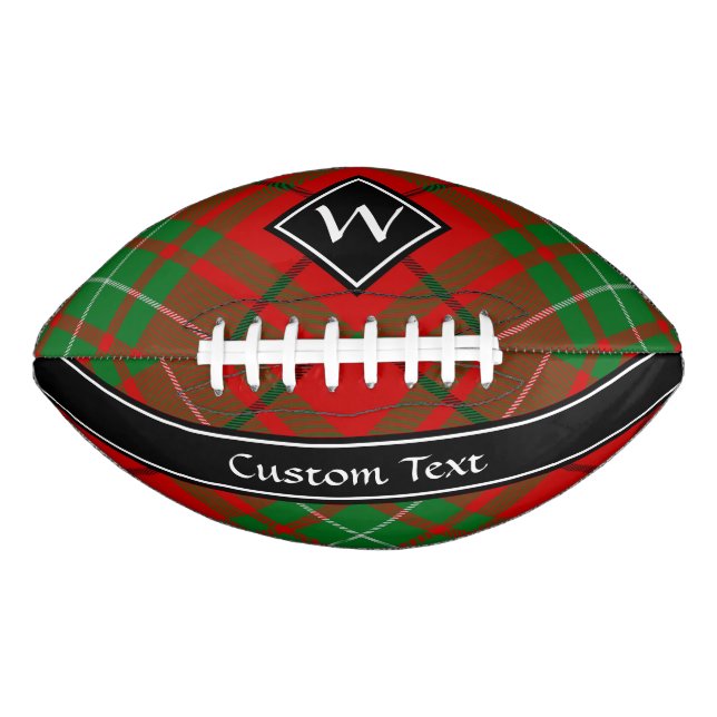 Clan MacAulay Tartan Football American Football (Front)