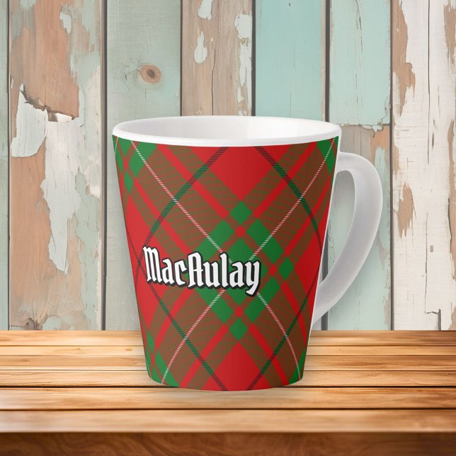 Clan MacAulay Tartan Latte Mug (Creator Uploaded)