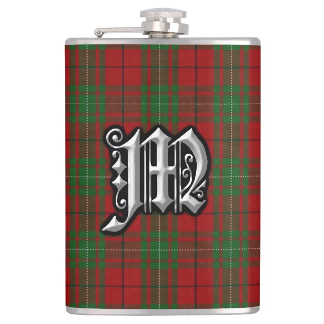 Clan MacAulay Tartan Old Scotland Flask (Front)