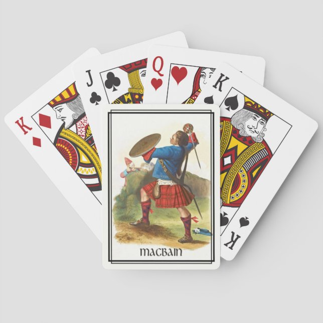 Clan MacBain Classic Scotland Deck Playing Cards (Back)