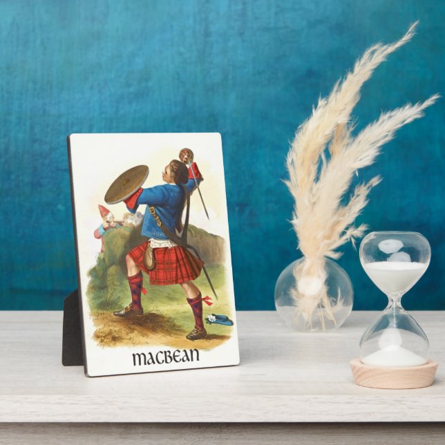 Clan MacBean Clans of Scotland by R. R. McIan Plaque (Side)