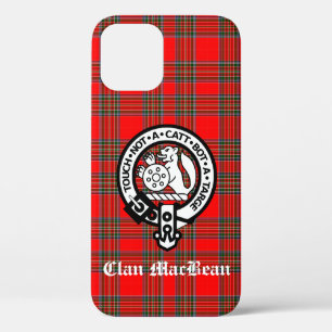 Clan MacBean Crest Badge & Tartan iPhone 12 Case