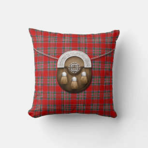 Clan MacBean Tartan And Sporran Cushion
