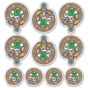 Clan MacBeth Crest Sticker Set