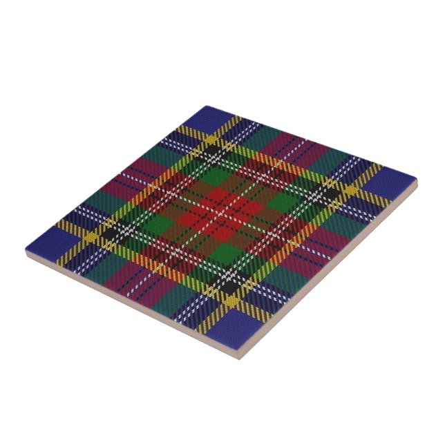 Clan MacBeth Scottish Expressions Tartan Tile (Side)