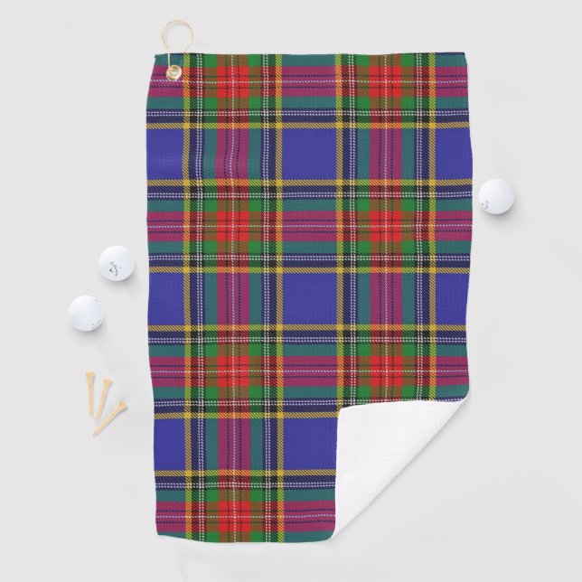 Clan MacBeth Scottish Tartan Golf Towel (InSitu)