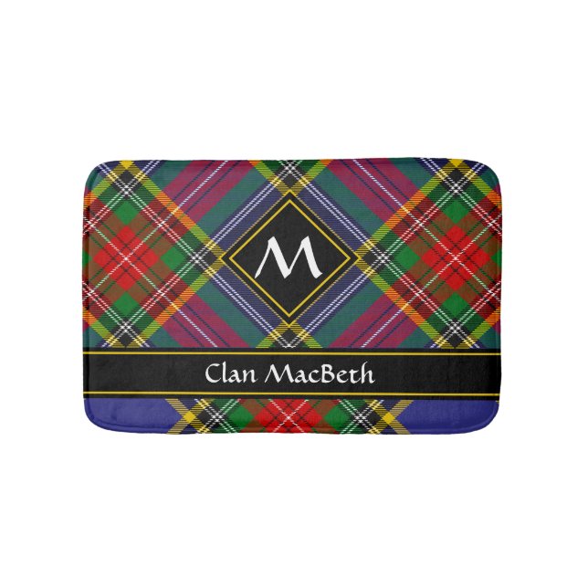 Clan MacBeth Tartan Bath Mat (Front)