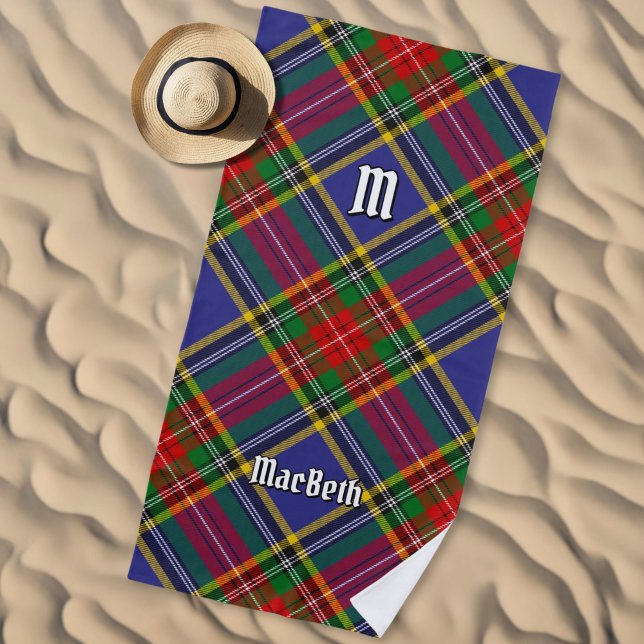 Clan MacBeth Tartan Beach Towel (Creator Uploaded)