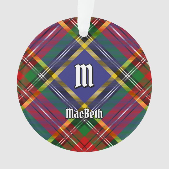 Clan MacBeth Tartan Ornament (Front)