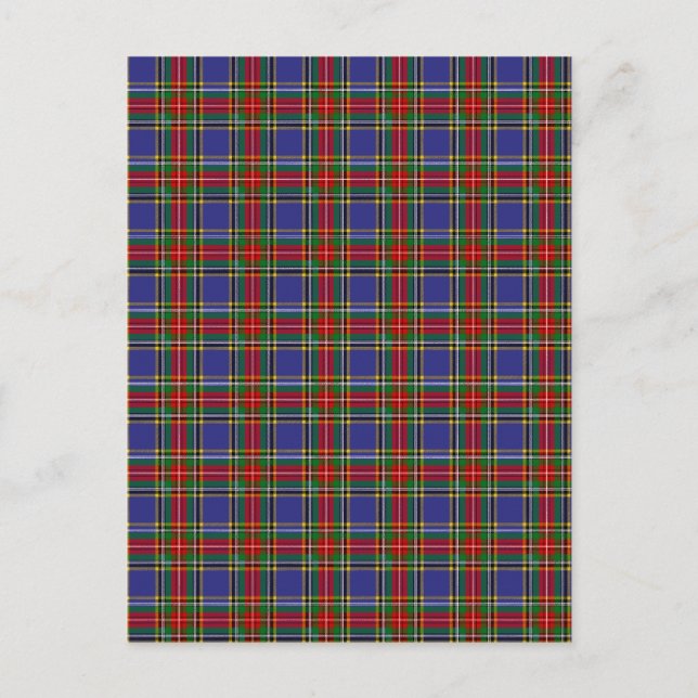 Clan MacBeth Tartan Postcard (Front)