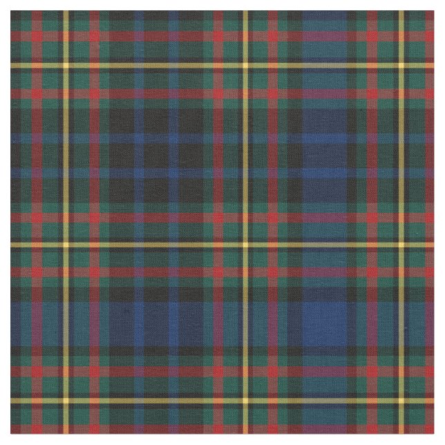 Clan MacClellan Tartan Fabric (Close Up)