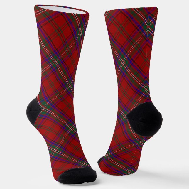 Clan MacClure Tartan  Socks (Angled)