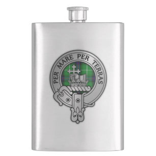 Clan MacDonald Crest Flask