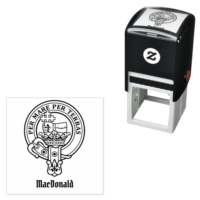 Clan MacDonald Crest Self-inking Stamp (In Situ)
