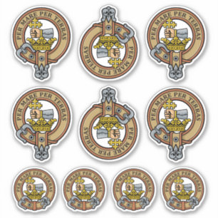 Clan MacDonald Crest Sticker Set