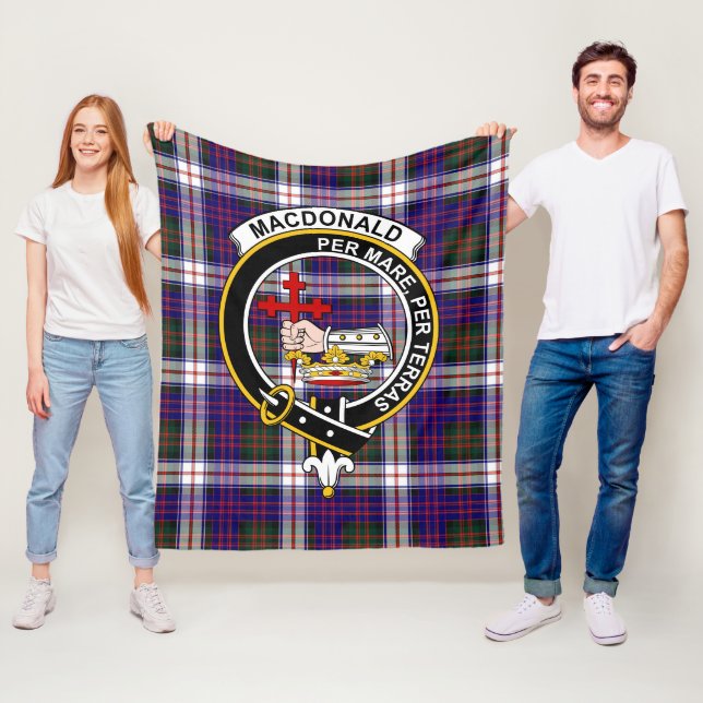 Clan MacDonald Dress Modern Macdonalds Of Donald T Fleece Blanket (In Situ)