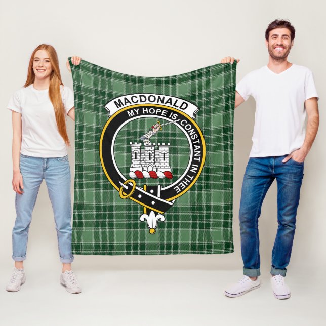Clan MacDonald Lord Of The Isles Hunting Macdonald Fleece Blanket (In Situ)