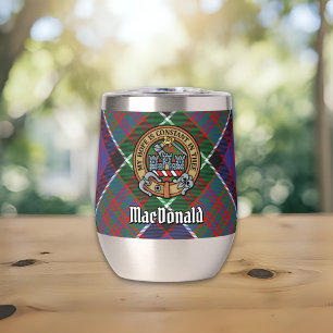 Clan MacDonald of Clanranald Crest over Tartan