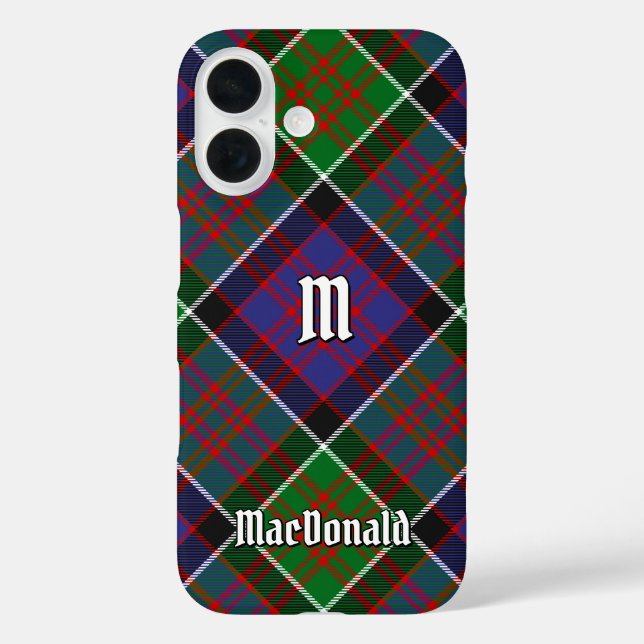 Clan MacDonald of Clanranald Tartan Case-Mate iPhone Case (Back)