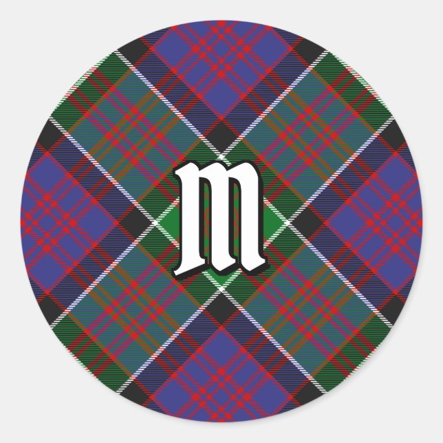 Clan MacDonald of Clanranald Tartan Classic Round Sticker (Front)