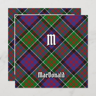 Clan MacDonald of Clanranald Tartan Invitation