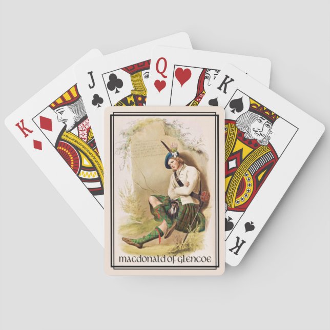 Clan MacDonald of Glencoe Classic Scotland Playing Cards (Back)