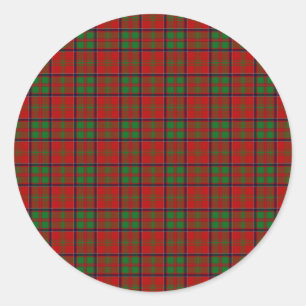 Clan MacDonald Of Glencoe Tartan Classic Round Sticker