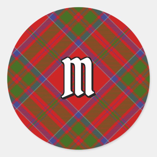 Clan MacDonald of Keppoch Tartan Classic Round Sticker (Front)