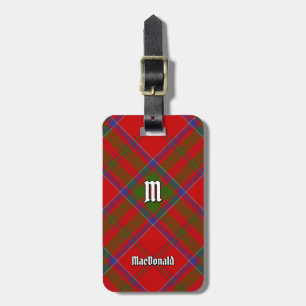 Clan MacDonald of Keppoch Tartan Luggage Tag