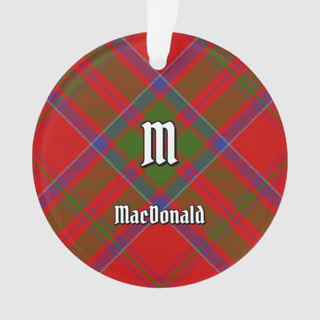 Clan MacDonald of Keppoch Tartan Ornament (Front)
