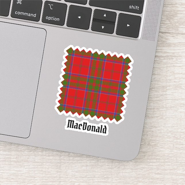 Clan MacDonald of Keppoch Tartan Sticker (Detail)