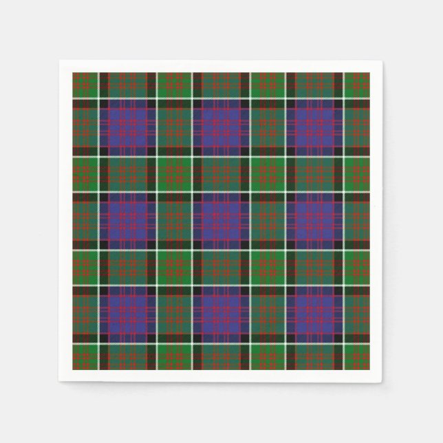 Clan MacDonald Of Ranald Tartan Napkin (Front)