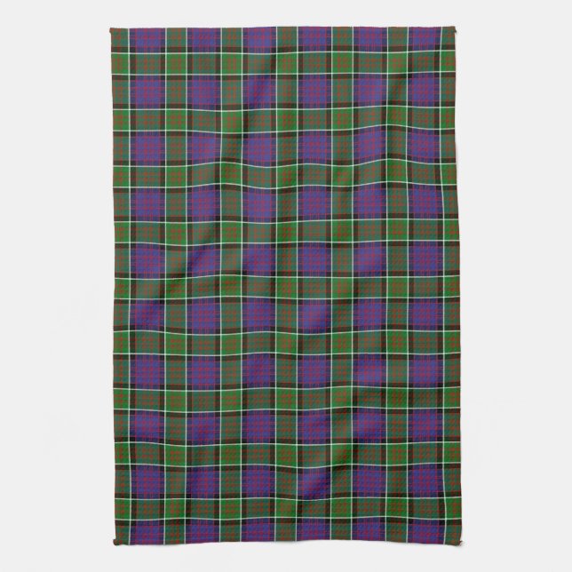 Clan MacDonald Of Ranald Tartan Tea Towel (Vertical)