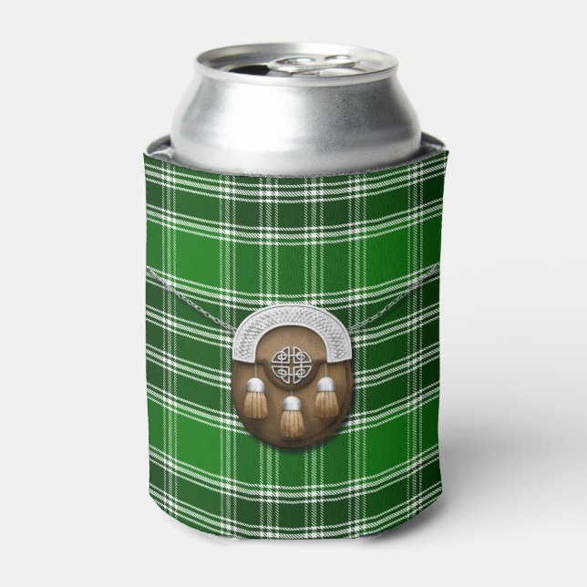 Clan MacDonald Of The Isles Ancient Tartan Sporran Can Cooler (Can Front)