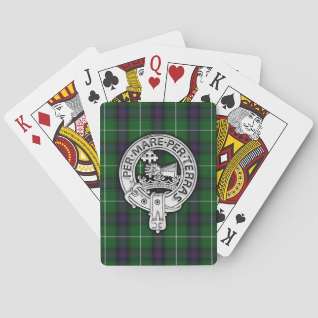 Clan MacDonald of the Isles Crest & Tartan Playing Cards (Back)
