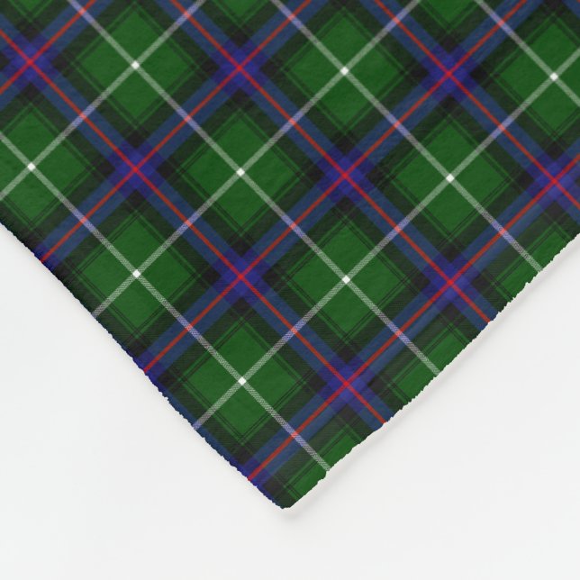 Clan MacDonald Of The Isles Tartan Fleece Blanket (Corner)