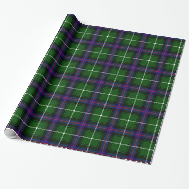 Clan MacDonald Of The Isles Tartan Wrapping Paper (Unrolled)