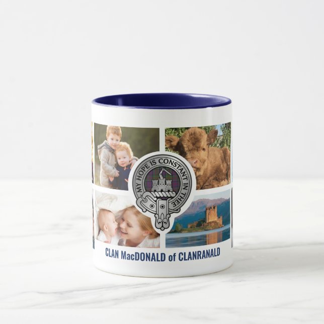Clan MacDonald Personalised Family Mug (Center)