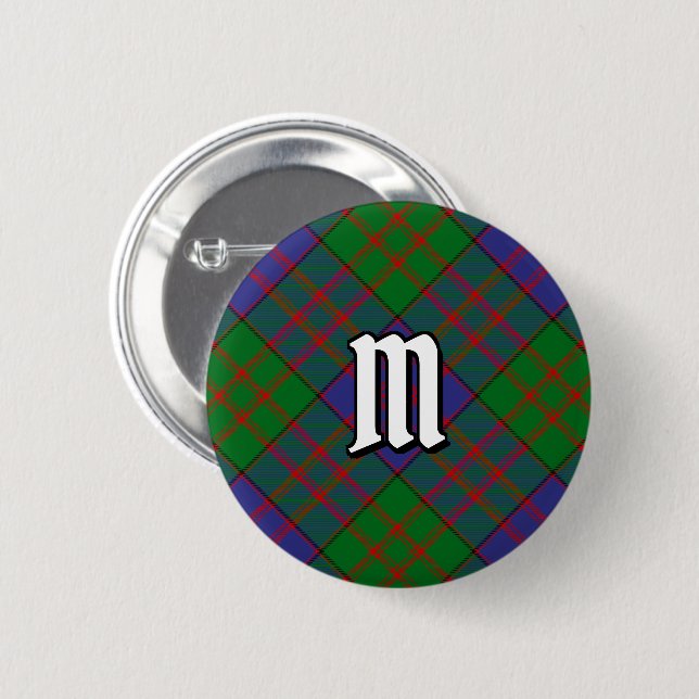 Clan MacDonald Tartan  Button (Front & Back)