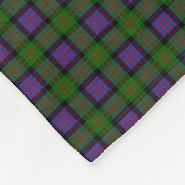 Clan MacDonald Tartan Fleece Blanket (Corner)