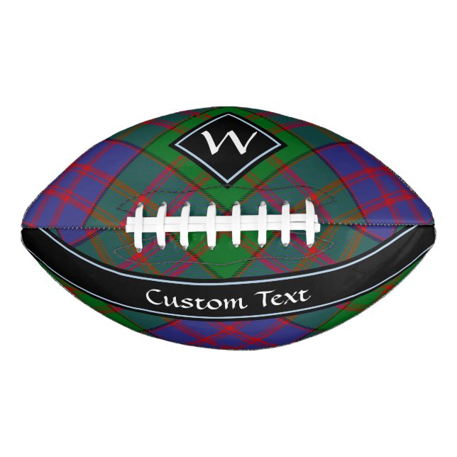 Clan MacDonald Tartan Football American Football (Front)