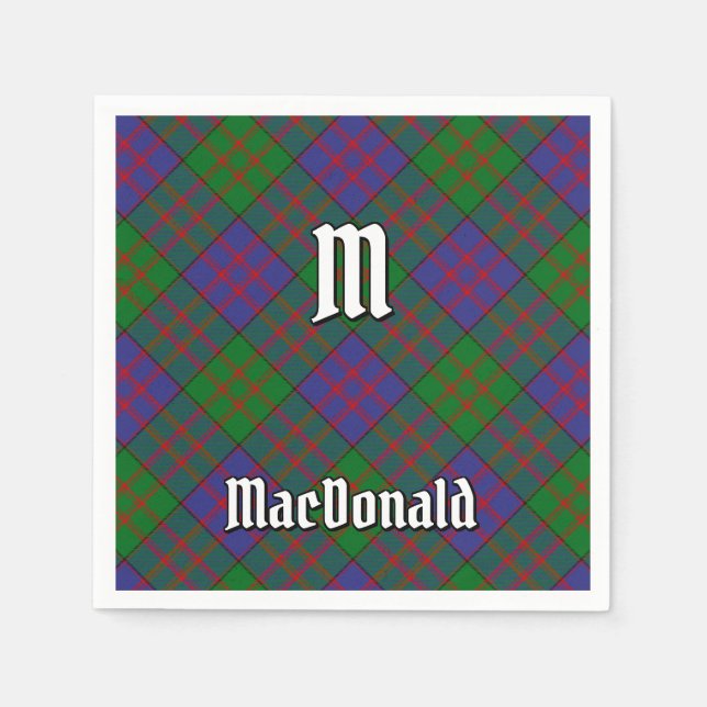 Clan MacDonald Tartan Napkins (Front)
