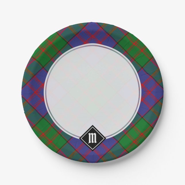 Clan MacDonald Tartan Paper Plates (Front)