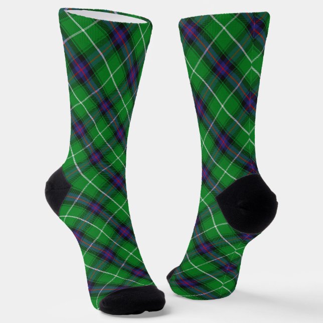 Clan MacDonald Tartan Socks (Angled)
