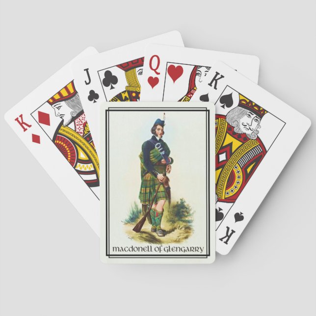 Clan MacDonell of Glengarry Classic Scotland Playing Cards (Back)