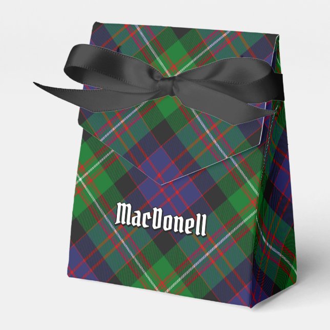 Clan MacDonell of Glengarry Tartan Favour Box (Front Side)