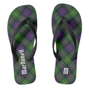Clan MacDonell of Glengarry Tartan Flip Flops