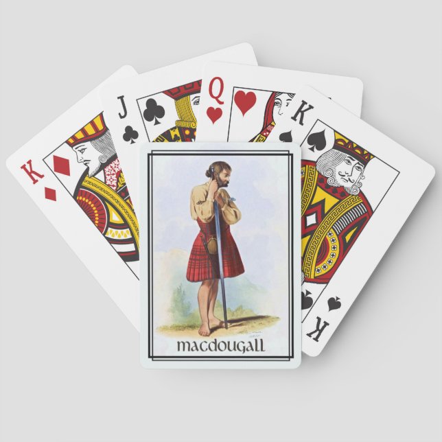 Clan MacDougall Classic Scotland Bicycle Deck Playing Cards (Back)