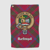 Clan MacDougall Crest over Tartan